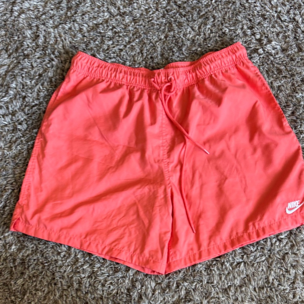 Nike men’s Bright Coral swim Shorts size large
